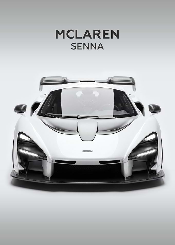McLaren Senna White Car