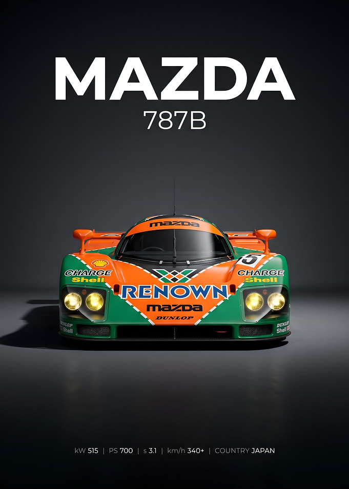 Mazda 787B Racing Car