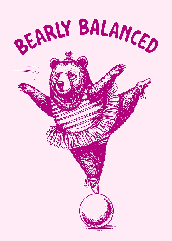 Bear Ballet Dancer on Ball
