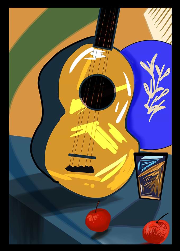 Guitar and Apples