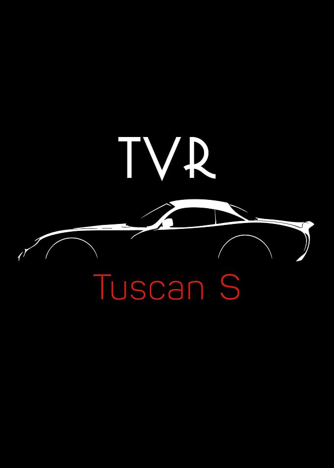 TVR Tuscan S Car Silhouette