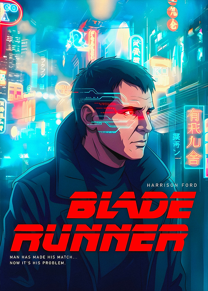 Blade Runner Harrison Ford Poster