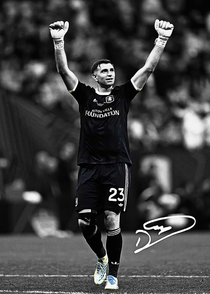 Football Player Celebrating Victory