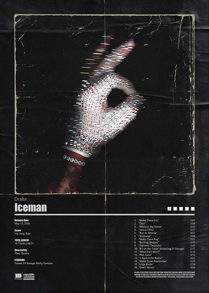 Drake Iceman Album Poster