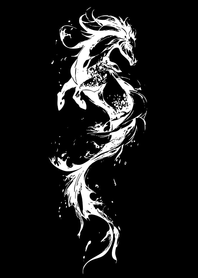 White Horse Tattoo Design