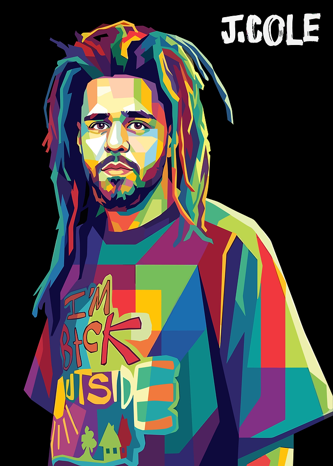 J. Cole Pop Art Portrait