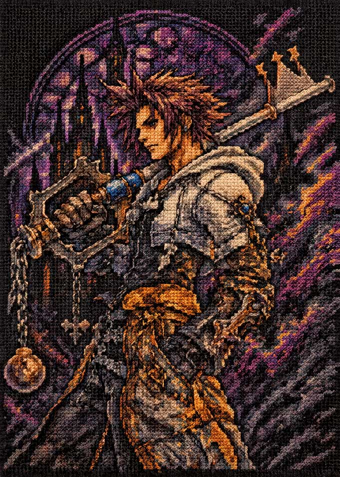 Kingdom Hearts Roxas Cross Stitch Art