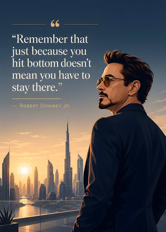 Robert Downey Jr. Inspirational Quote