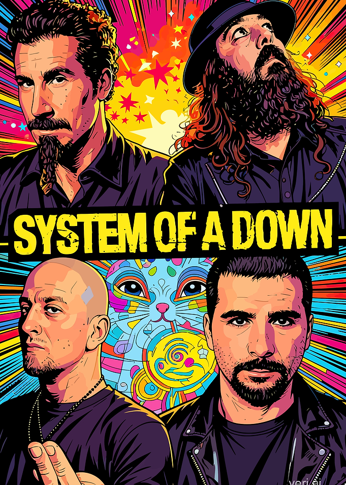 System of a Down Band Poster
