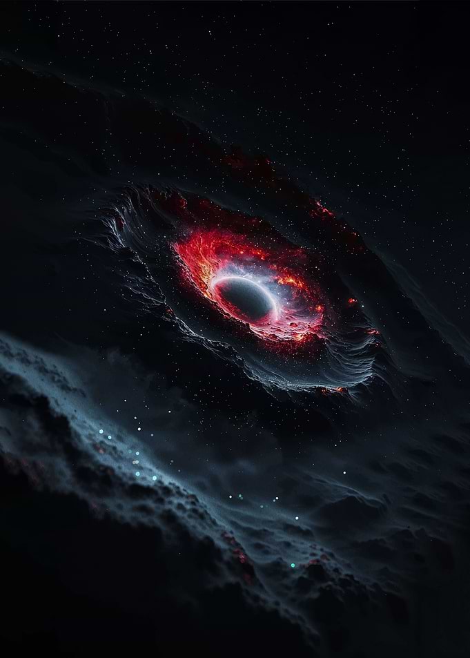 Cosmic Black Hole with Nebula