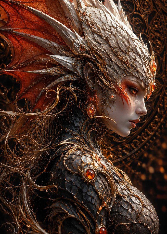 Dragon Queen Fantasy Portrait