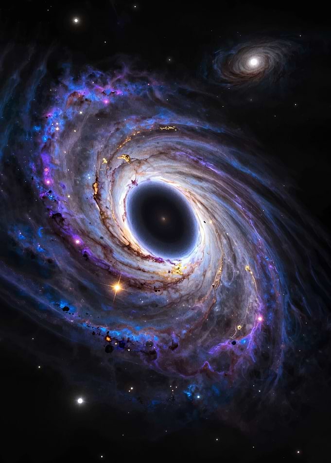 Black Hole Galaxy Swirl