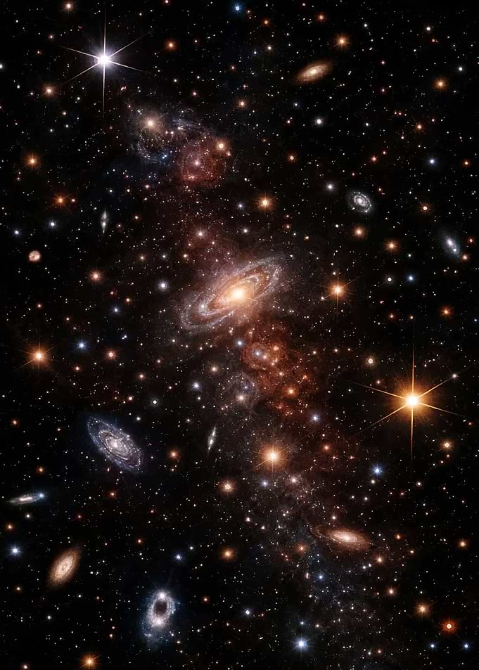 Deep Space Galaxies and Stars