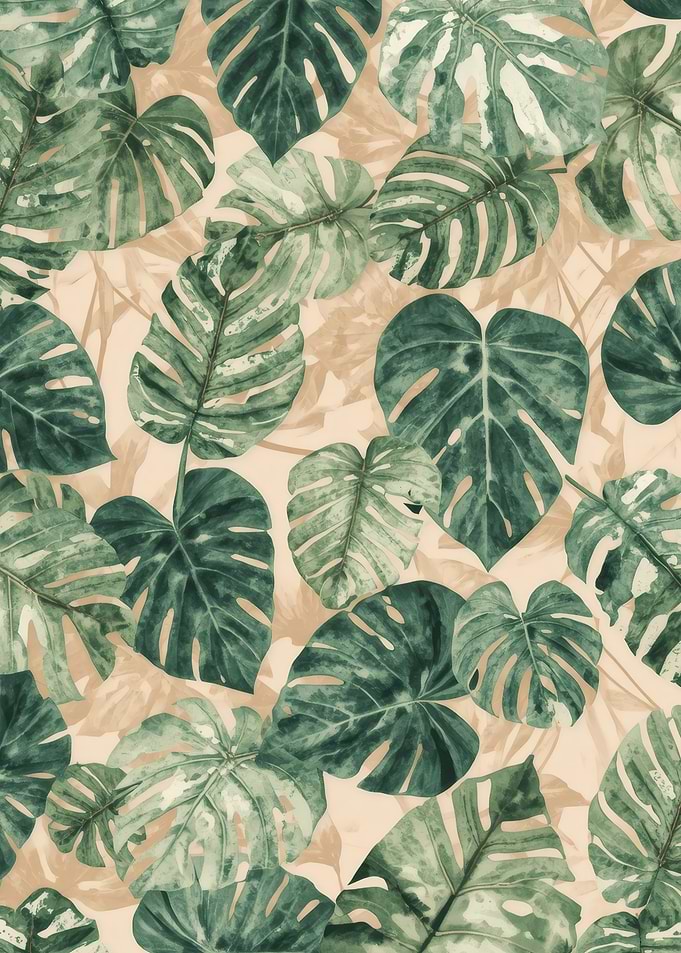 Monstera Leaf Pattern
