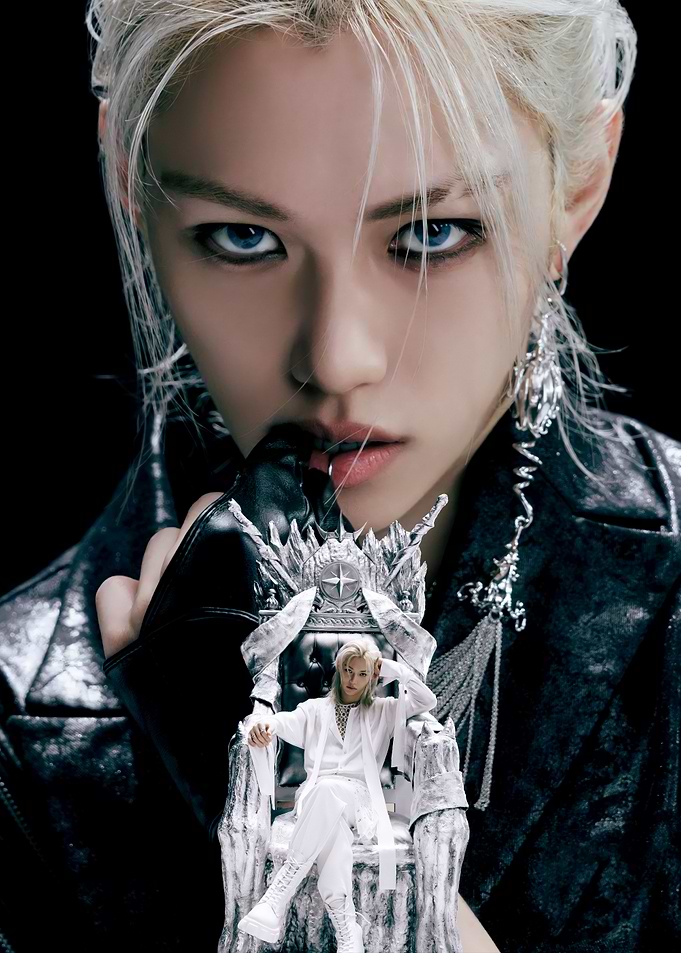 Stray Kids Felix on a Throne