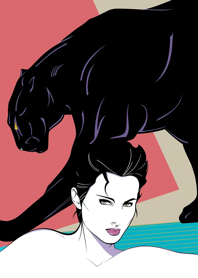 Woman and Panther | Nagel Digital version