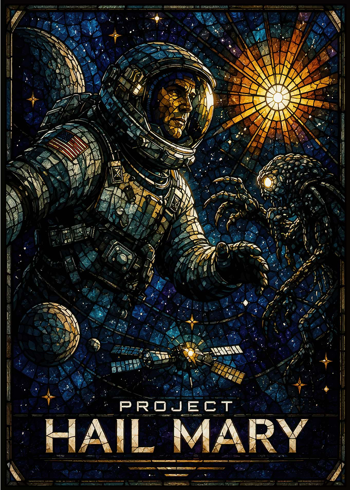 Project Hail Mary Astronaut and Alien