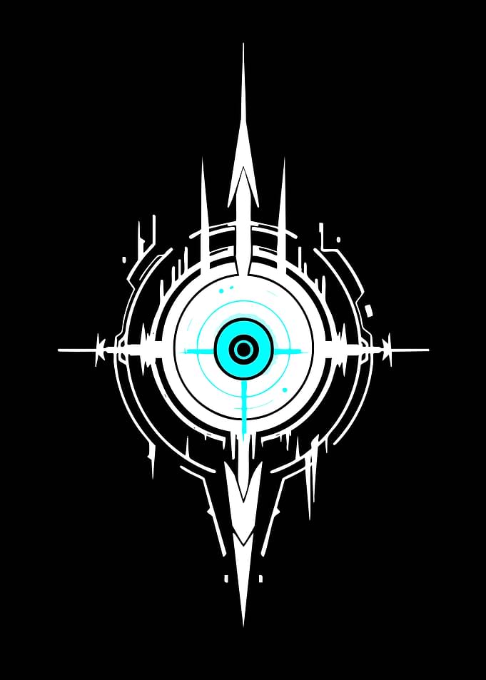 Futuristic Cybernetic Eye Symbol