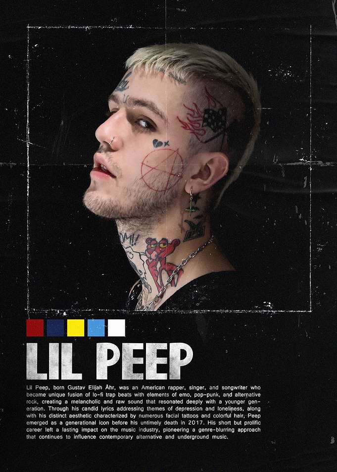 Lil Peep Tribute Poster