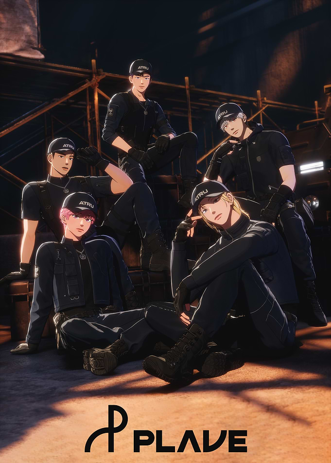 PLAVE virtual group in tactical outfits