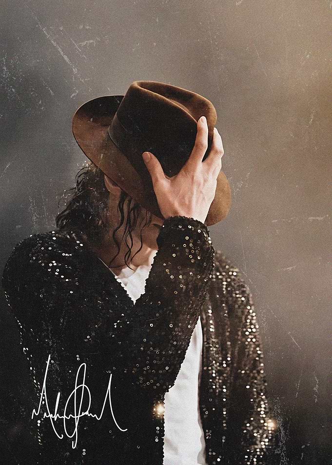 Michael Jackson with Fedora and Sequined Jacket