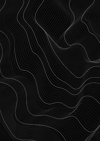 Abstract Black and White Wave Lines