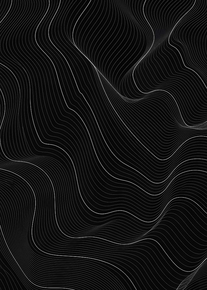 Abstract Black and White Wave Lines
