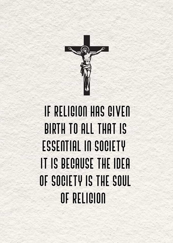 Religious Quote with Crucifix