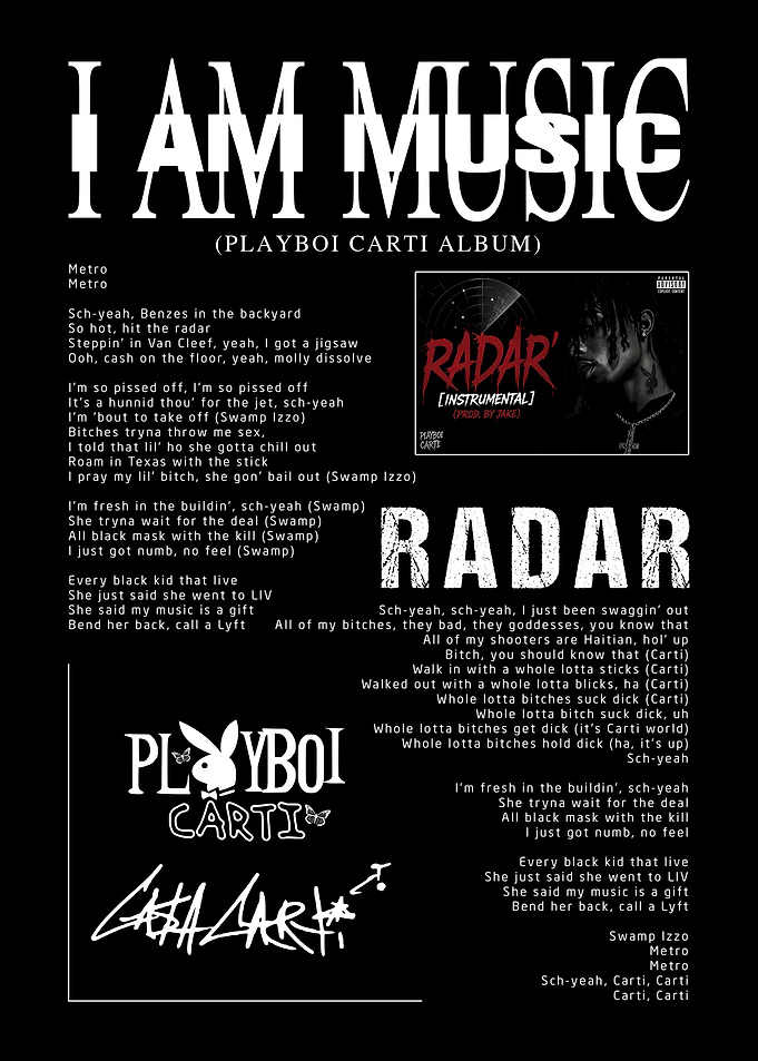 Playboi Carti 'I Am Music' Album Art