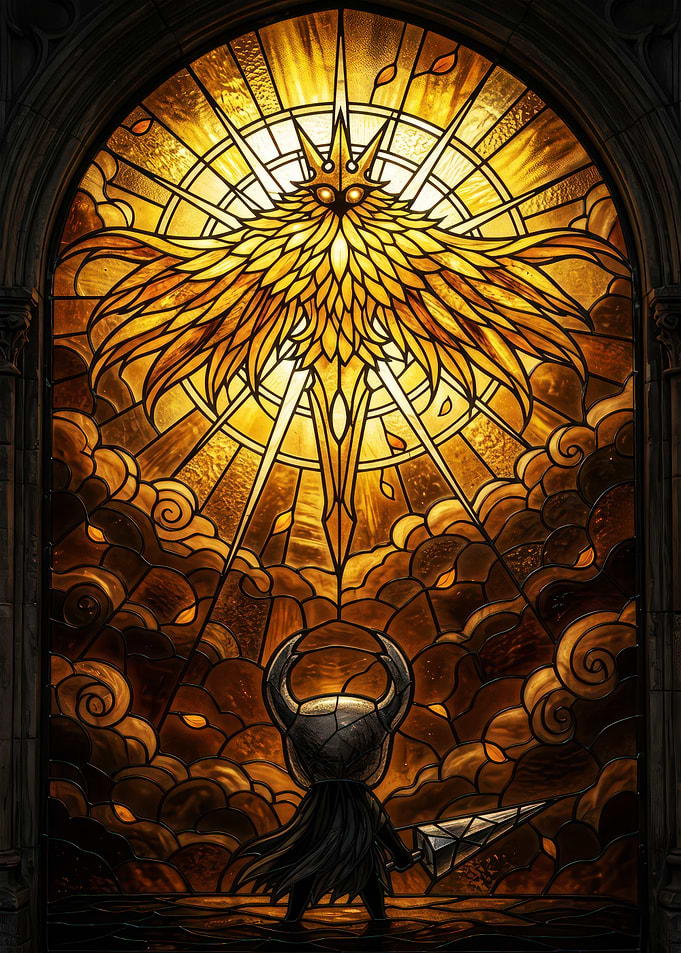 Hollow Knight Stained Glass Art