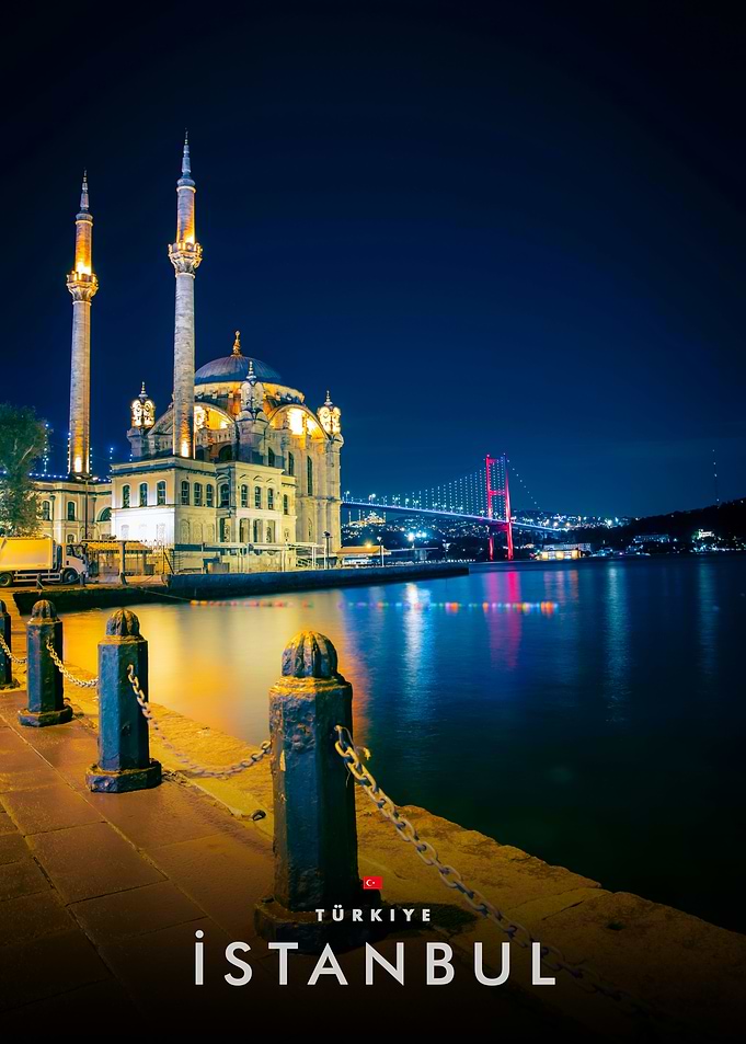 Istanbul cityscape at night