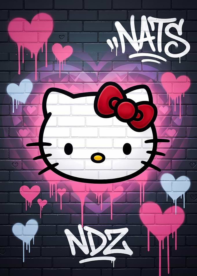 Hello Kitty Graffiti Art