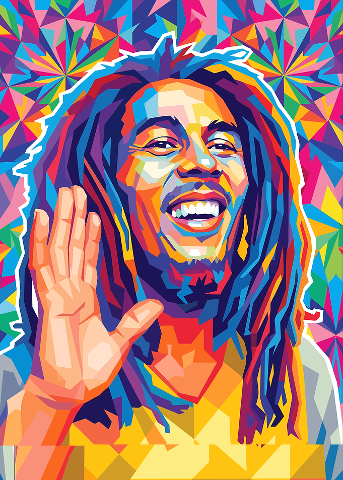 Bob Marley Pop Art Portrait