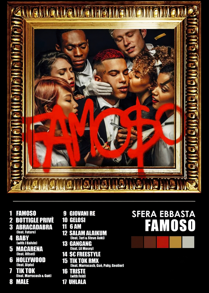 Sfera Ebbasta Famoso Album Cover