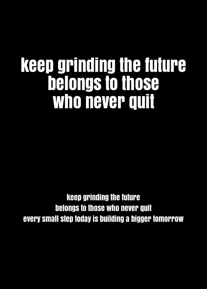 Inspirational Quote on Black Background