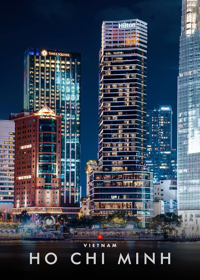 Ho Chi Minh City Skyline at Night
