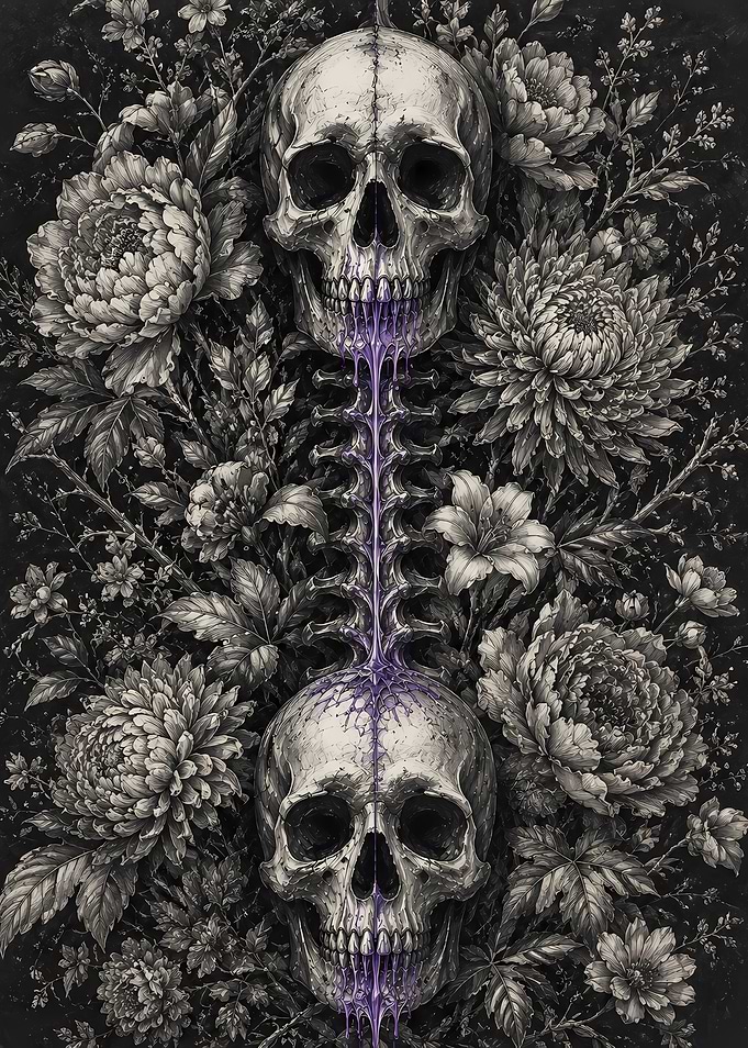 Skulls and Flowers