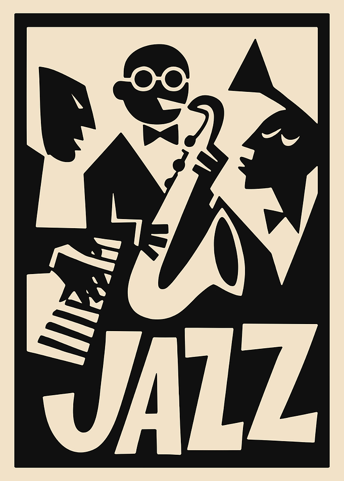 Retro Jazz Band Poster