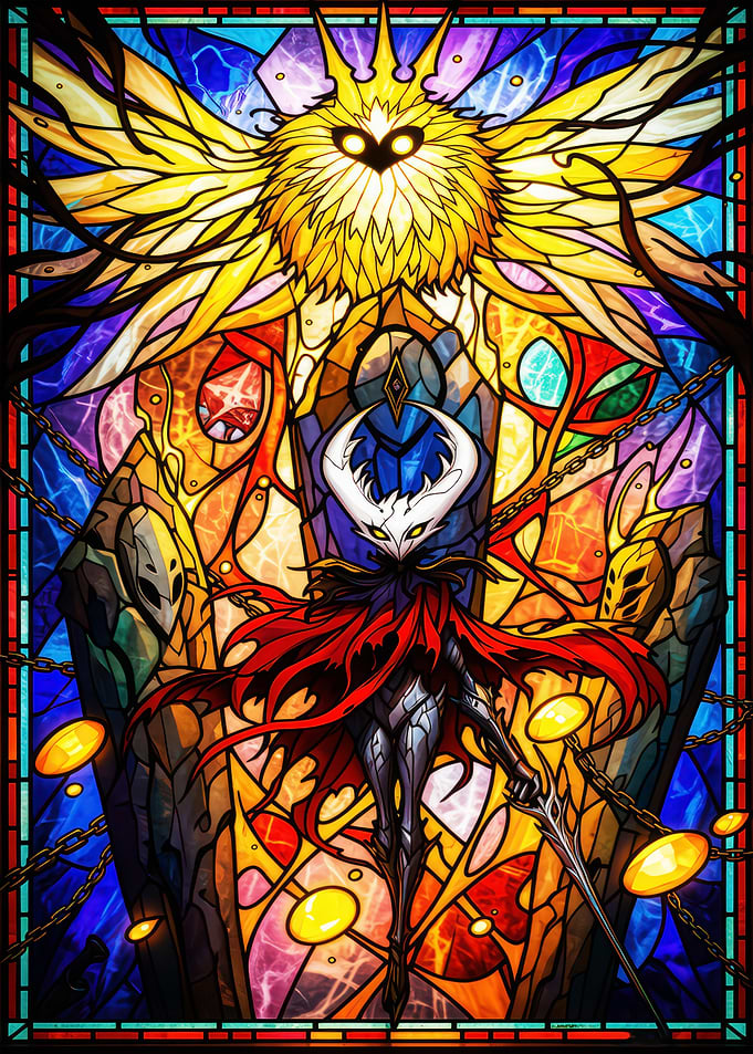 Hollow Knight Stained Glass Art
