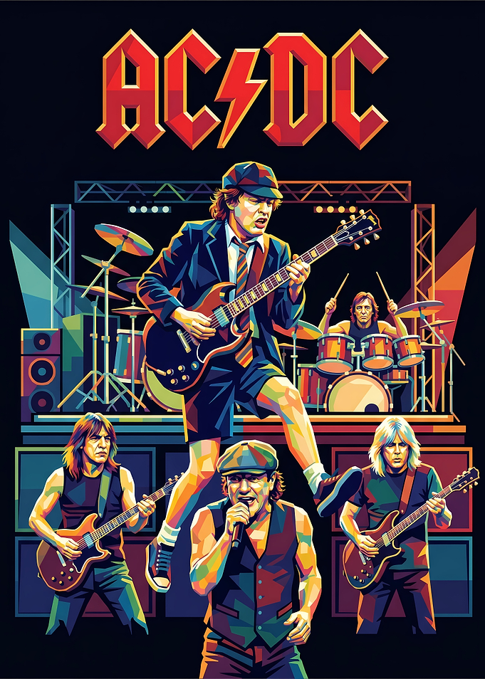 AC/DC Band Performing Live