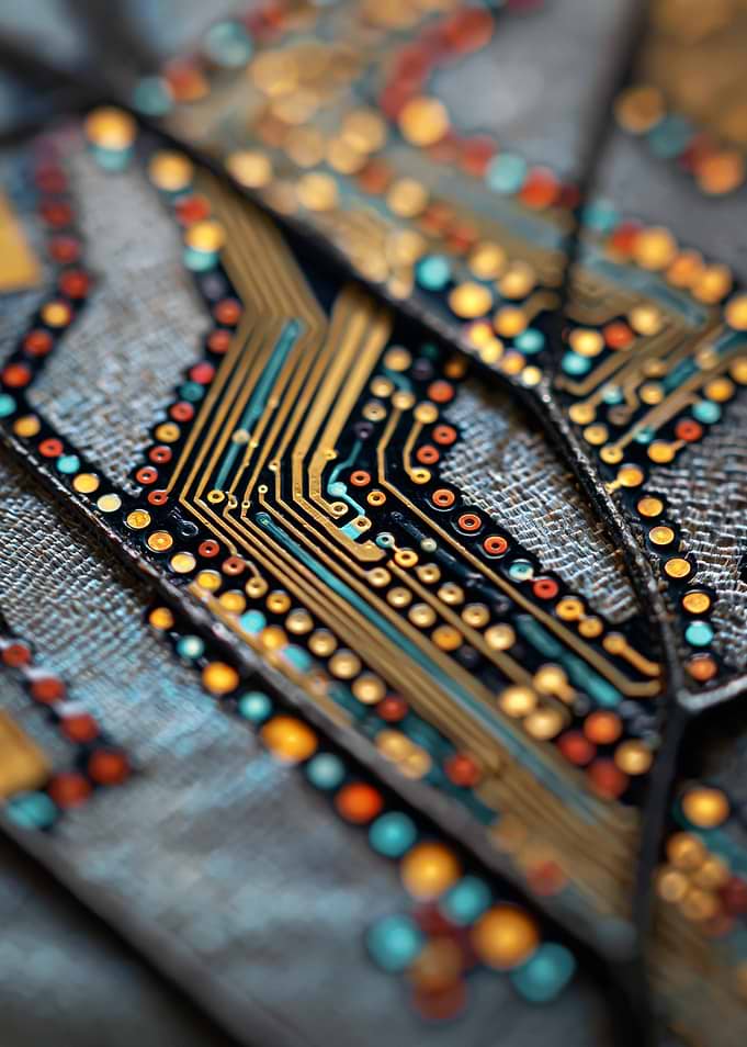Abstract Circuit Board Pattern