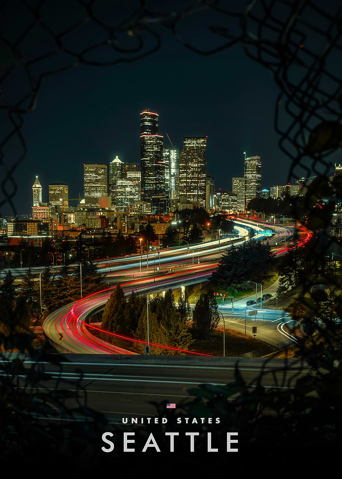 Seattle Skyline at Night