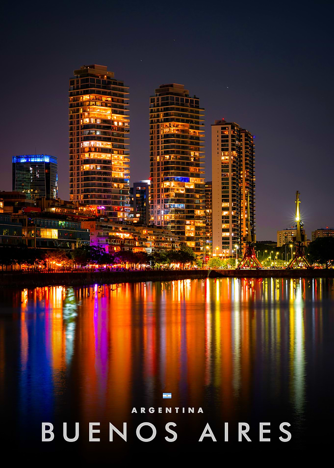 Buenos Aires Skyline at Night