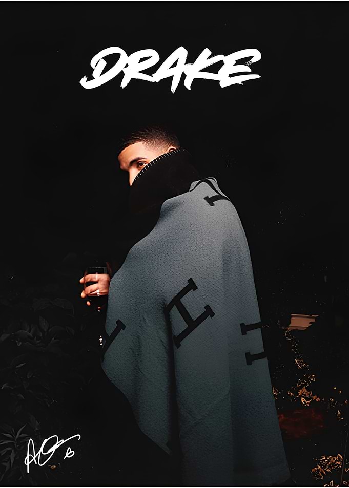 Drake with Hermes Blanket