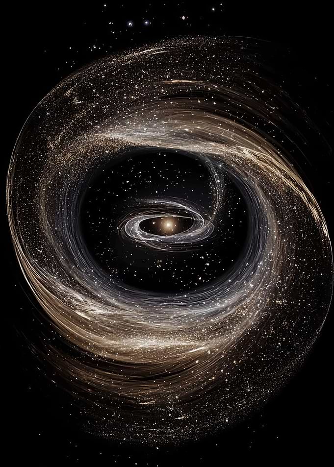 Cosmic Swirl with Central Star