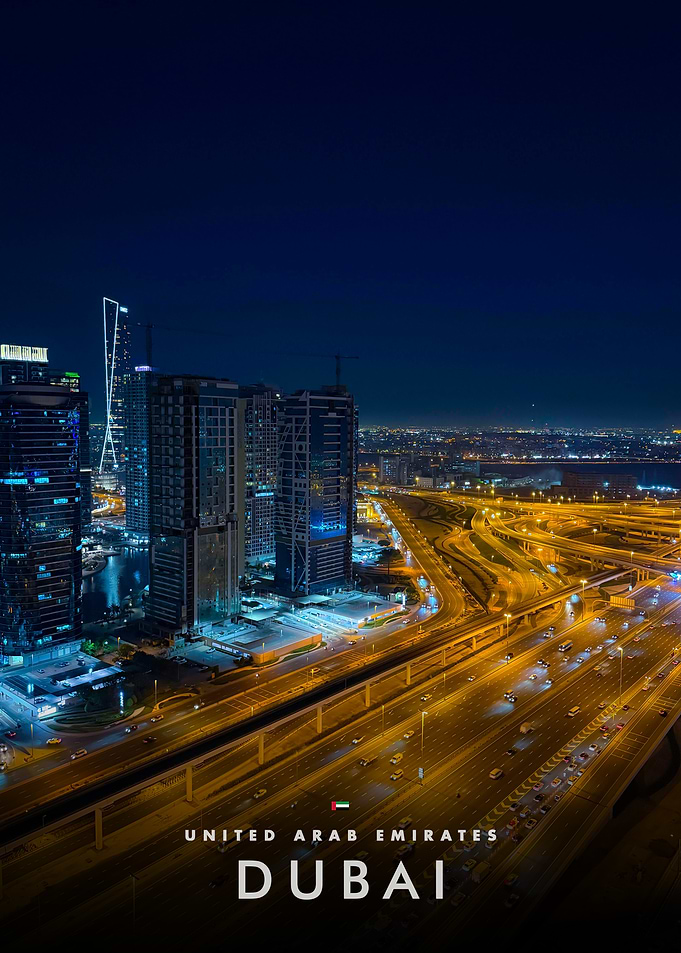 Dubai Cityscape at Night