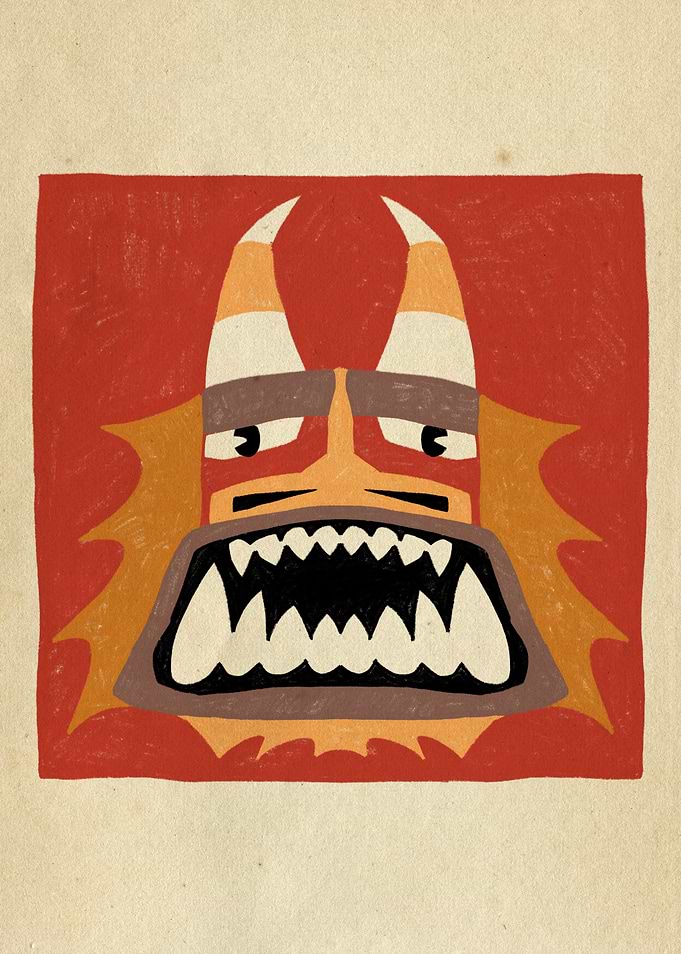 Dancing Diablitos - Monster Faces Illustrations