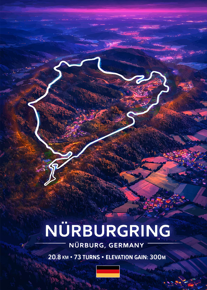 Nürburgring Race Track Aerial View