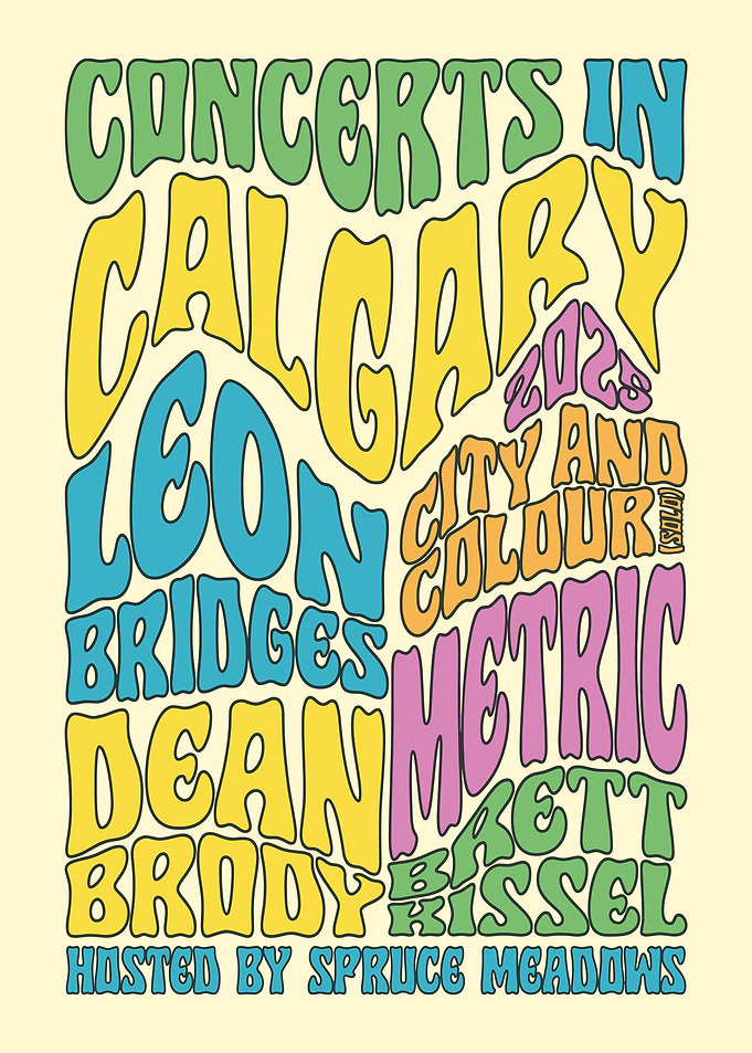 Concerts in Calgary Poster