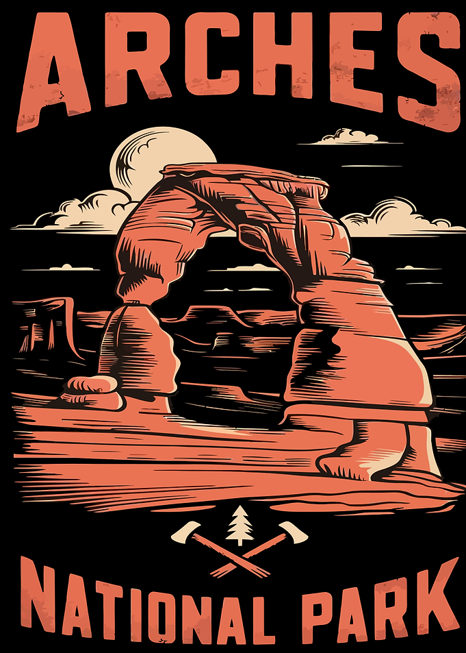 Arches National Park Vintage Poster